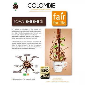 LIQUIDATION / Café Colombie - Bio & équitable RENOUVELLEMENT DE STOCK