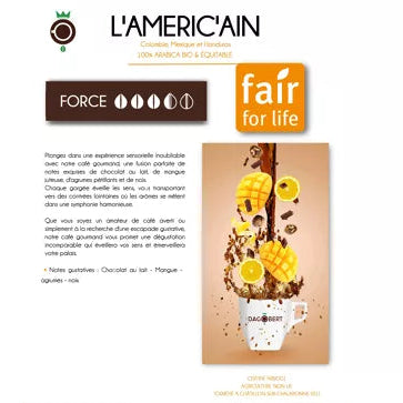 LIQUIDATION / Café Améric'Ain - Arabica bio & équitable RENOUVELLEMENT DE STOCK