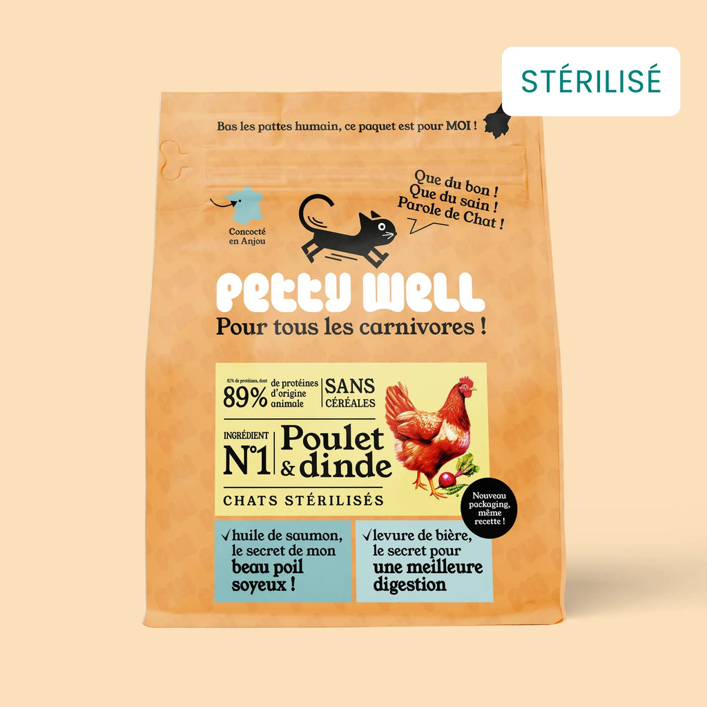 Croquettes Chats - Sans Céréales Poulet & Dinde