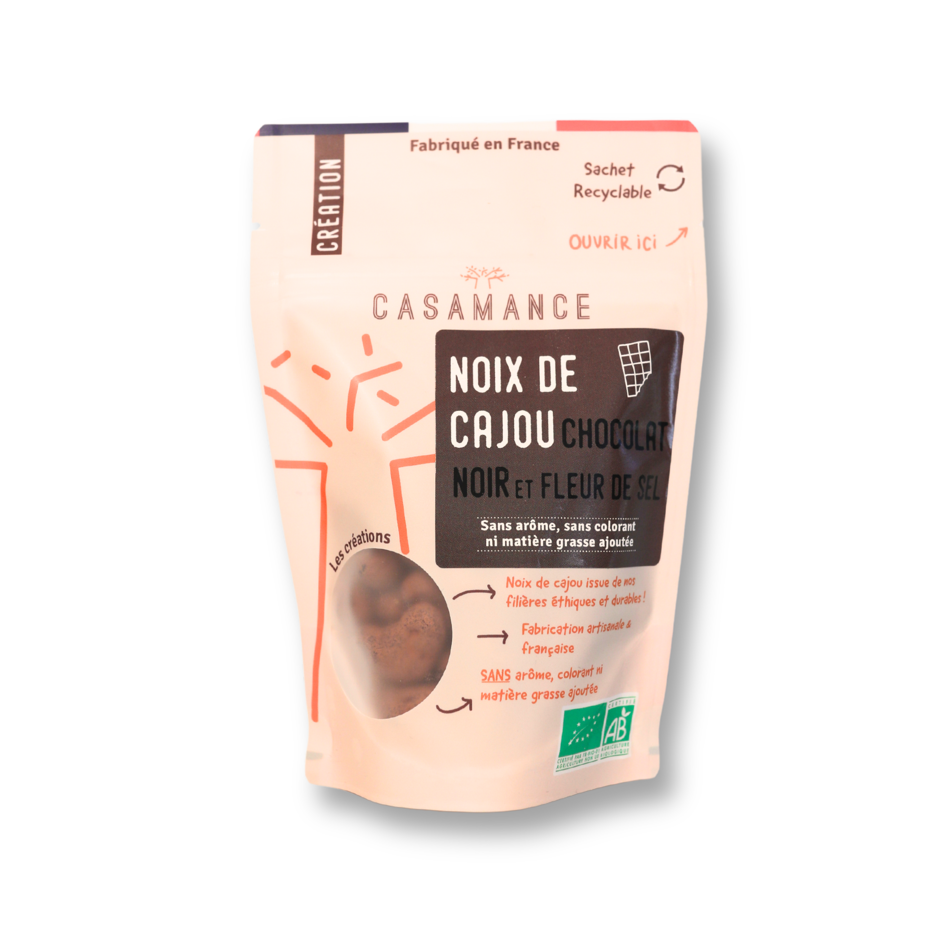 Noix de cajou enrobés 100g (sachet)