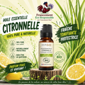 Huile essentielle de Citronnelle - Certifiée Bio - 10mL