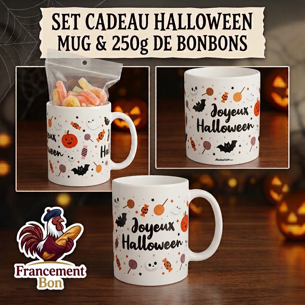 Mug Halloween + 250g de bonbons