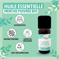 Huile essentielle de Menthe Poivrée - Certifiée Bio - 10mL